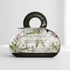 Darčekové mydlo Konvalinka od The English Soap Company s elegantným ilustrovaným obalom a jemnou vôňou konvalinky. Možnosť doručenia cez Packetu po celom Slovensku. Dovoz kvetov, dovoz kytíc Prešov a okolie, rozvoz kvetov Prešov, kvetinárstvo Prešov.